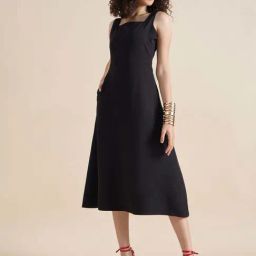 Powersutra Black Regular Fit Dress-image-77