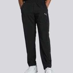 Puma One8 Black Slim Fit Sports Trackpants-image-26