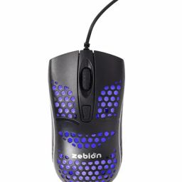 Zebion Black Jazzy Wired Gaming Mouse-11