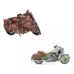 Auto Pearl Waterproof Two Wheeler Cover For Indian Chief Vintage (Green & Multi Color)-image-99