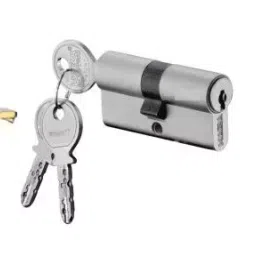 Dorset 60 mm Silver Gold Lock Set With Both Side Key Cylinder HL VN-13