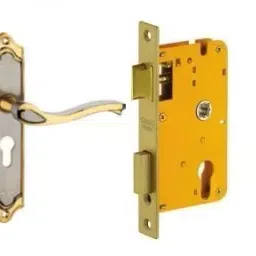 Dorset Full Gold Lock Set With Mortise Latch HL VN-14