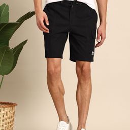 Mast & Harbour Men Pure Cotton Cargo Shorts-image-21