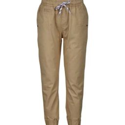 Superyoung Kids Beige Solid Joggers-image-2