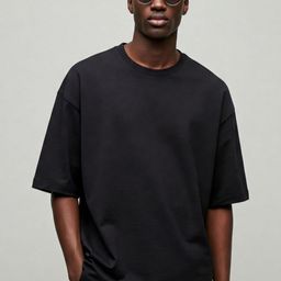 SMAN Men Drop-Shoulder Sleeves T-shirt-4
