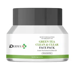 DERMA KR Green Tea Clean & Clear Face Pack - 50 g-24