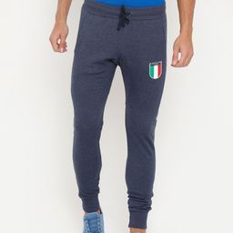 Masculino Latino Blue Solid Track Pants-image-16