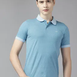 Park Avenue Printed Polo Collar Slim Fit T-shirt-image-19