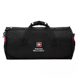 SWISS MILITARY Carry on Duffle Luggage 27 L Polyester Black, BP5-image-45