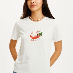 UniBlu Women Bio Finish Graphic Printed Round Neck Cotton T-shirt-image-92