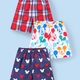 Babyhug Disney Cotton Boxers With Mickey Mouse Family Print Pack of 3 - Multicolour-image-78