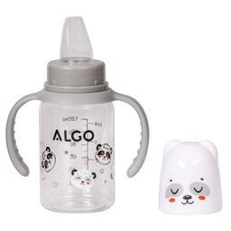 Adore ALGO Jr. Baby Silicon Soft Spout Sipper with Twin Handle- 125ml- Grey-84