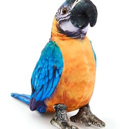 Tickles Cute Parrot Soft Stuffed Plush Bird Toy for Kids Birthday Gifts (Color: Blue & Yellow Size: 20cm)-image-59