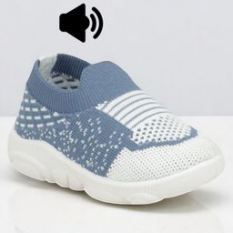 Lil Lollipop Striped Musical Shoes - Blue-image-88