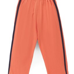 Tango Single Jersey  Knit Full Length Track Pant with Text & Car Print - Orange image 2