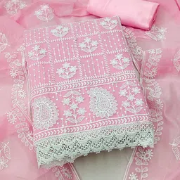 Ishin Ethnic Motifs Embroidered Unstitched Dress Material-image-79