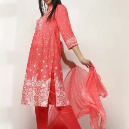 Rangriti Coral Regular Fit Printed Dupatta image 2