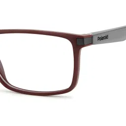Polaroid Red Rectangular Eye Frames for Men image 5