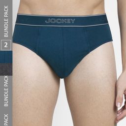Jockey Pack of 2 Super Combed Cotton Solid Briefs with Stay Fresh Properties-image-34