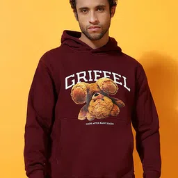 GRIFFEL Men Printed Hooded Sweatshirt-picture-42