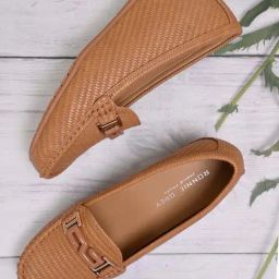Ronnie Grey Women's Khaki Casual Loafers-image-58