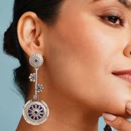 Abdesigns Silver Elegant Minimal Dangler Earrings-image-90