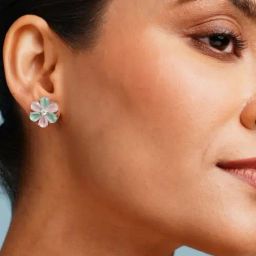 Abdesigns Silver Elegant Minimal Stud Earrings-4