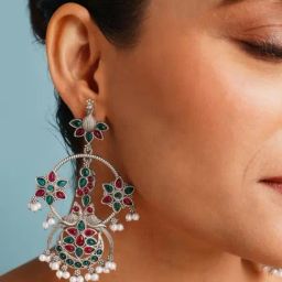 Abdesigns Silver Elegant Minimal Dangler Earrings-image-96