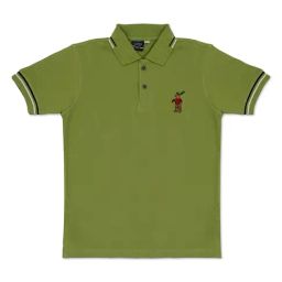 Cavio Kids Olive Solid Polo T-Shirt-image-39