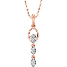 Joyalukkas 18k Rose Gold & Diamond Pendant with Chain for Women-image-15