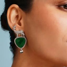 Abdesigns Silver Elegant Minimal Dangler Earrings-39