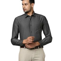 Raymond Dark Grey Slim Fit Shirt-image-73