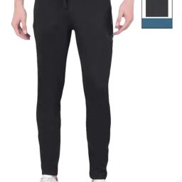 Force NXT Black & Grey Cotton Regular Fit Trackpants - Pack Of 2-image-76