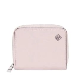 Aldo Light Pink Textured Zip Around Wallet for Women-image-68