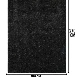 Saral Home Black Polyester Antiskid Backing Modern Design Floor Carpet-image-76