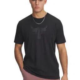 Under Armour Black Regular Fit Printed Sports T-Shirt-picture-22