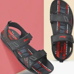 Paragon Men's Black Floater Sandals-18