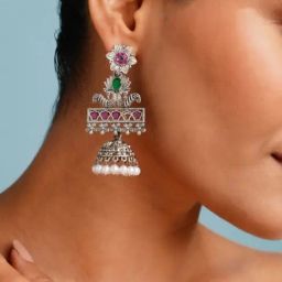 Abdesigns Silver Elegant Minimal Dangler Earrings-image-88
