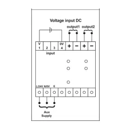 Shavison Dual Output Signal Converter 0-1 V Voltage 0-10V / 0-5V Output 1, 0-10 V / 0-5 V Output 2, SC2-V12-A-A-24V image 4
