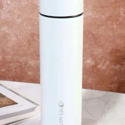 Smokey Cocktail White Stainless Steel Temperature Display Indicator Vacuum Insulated Flask (450ml)-31