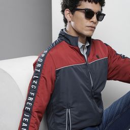 The Indian Garage Co Men Colourblocked Open Front Jacket-27
