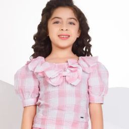 Peppermint Kids Pink & White Checks Top-picture-48