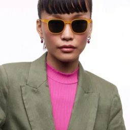 HUSTLR Green Wayfarer Polarised and UV Protected Lens Unisex Sunglasses image 4