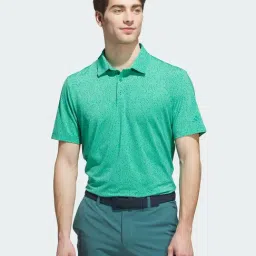 Adidas Green Regular Fit Printed Sports Polo-picture-29