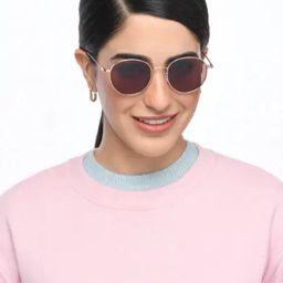 Vincent Chase Brown Round Polarised and UV Protected Lens Unisex Sunglasses image 4