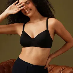 Clovia Black Regular Fit Bra-picture-25