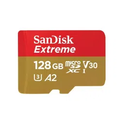 SanDisk Extreme 128 GB microSDXC UHS-I Memory Card, SDSQXAA-128G-GN6MN-25