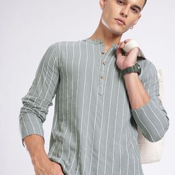 Anouk Rustic Striped Straight Kurta-picture-48
