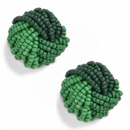 Sohi Green Beaded Stud Earrings-11