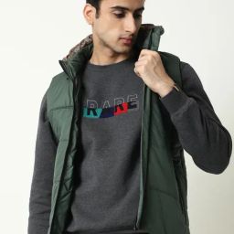 Rare Rabbit Olive Regular Fit Solid Jacket-image-14